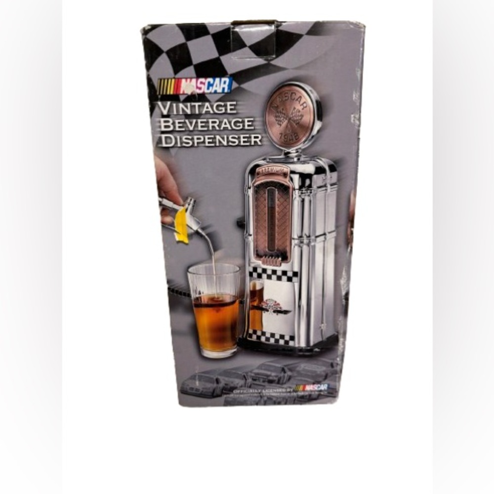 Vintage NASCAR beverage dispenser. Mint Condition